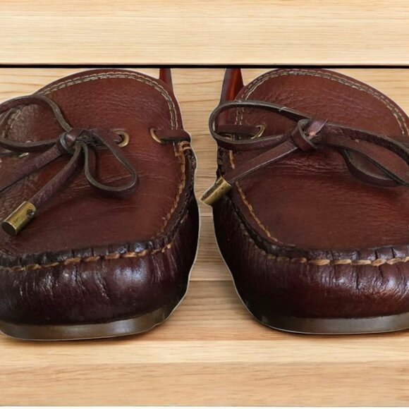 COACH (8B) Patrice A2893 Soft Tumbled Chestnut Slip In Loafers - Picture 8 of 13